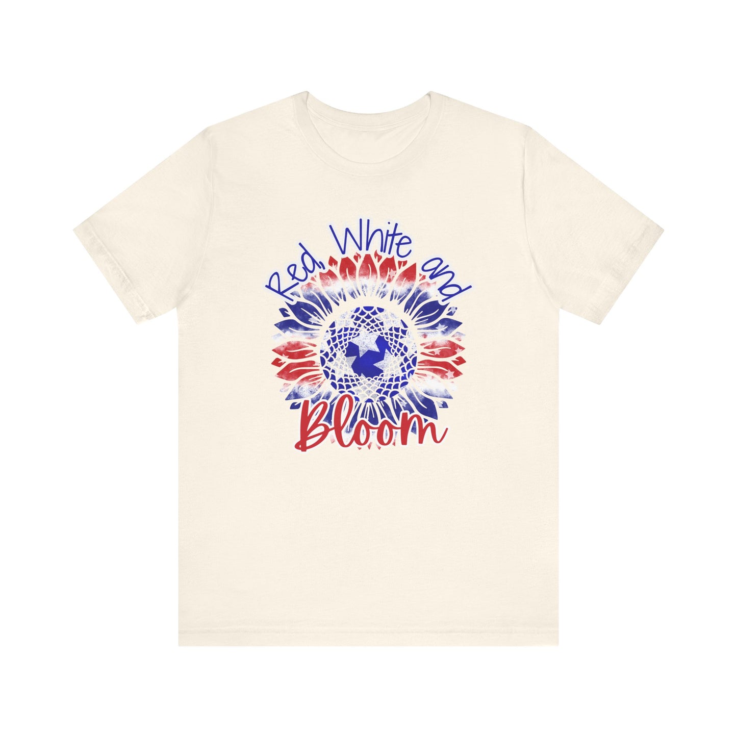 Red, White and Bloom β Patriotic Sunflower T-Shirt