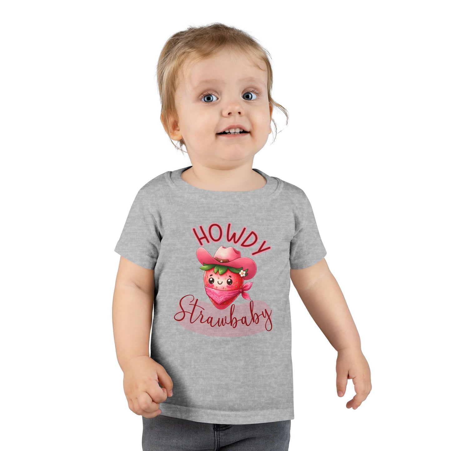 Kids T-Shirt Howdy Strawbaby – Kids Cowgirl Strawberry T-Shirt