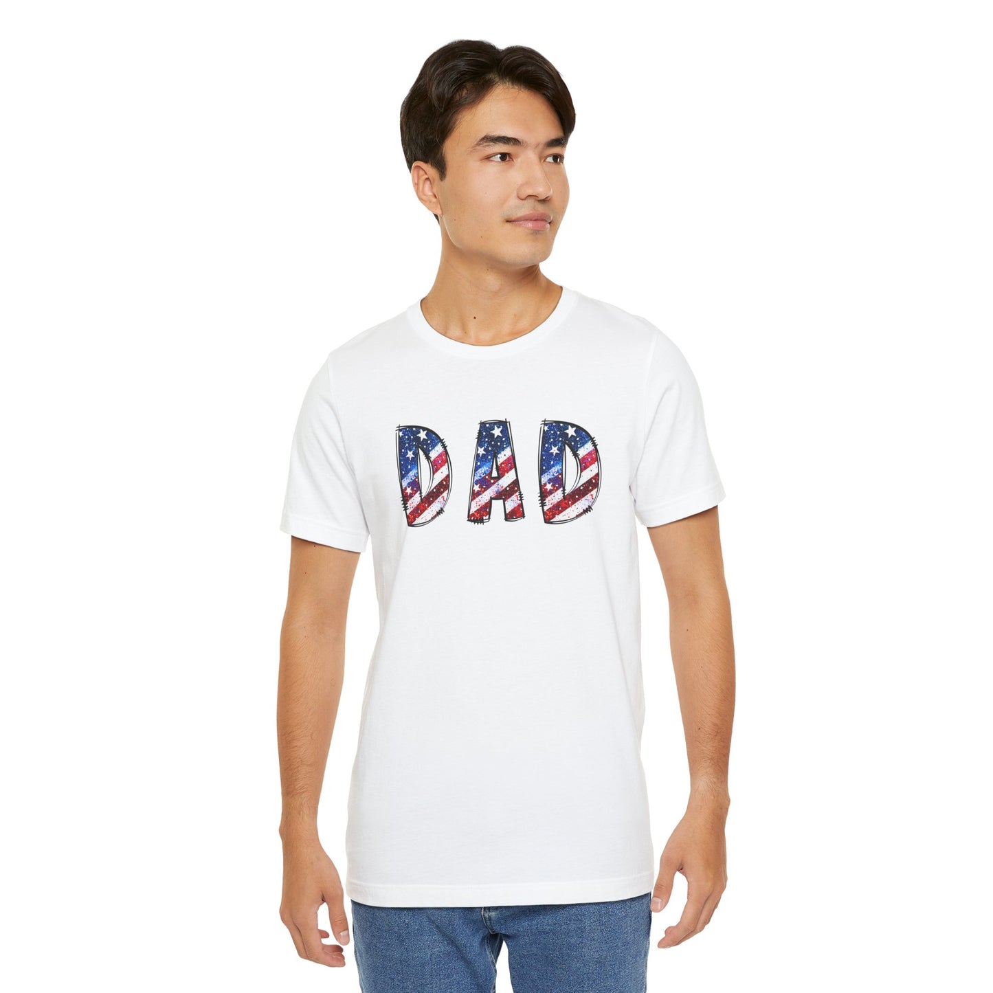 Patriotic Dad Tee - Perfect for Father's Day, July 4th Celebrations, Gift for Dads, American Flag Shirt