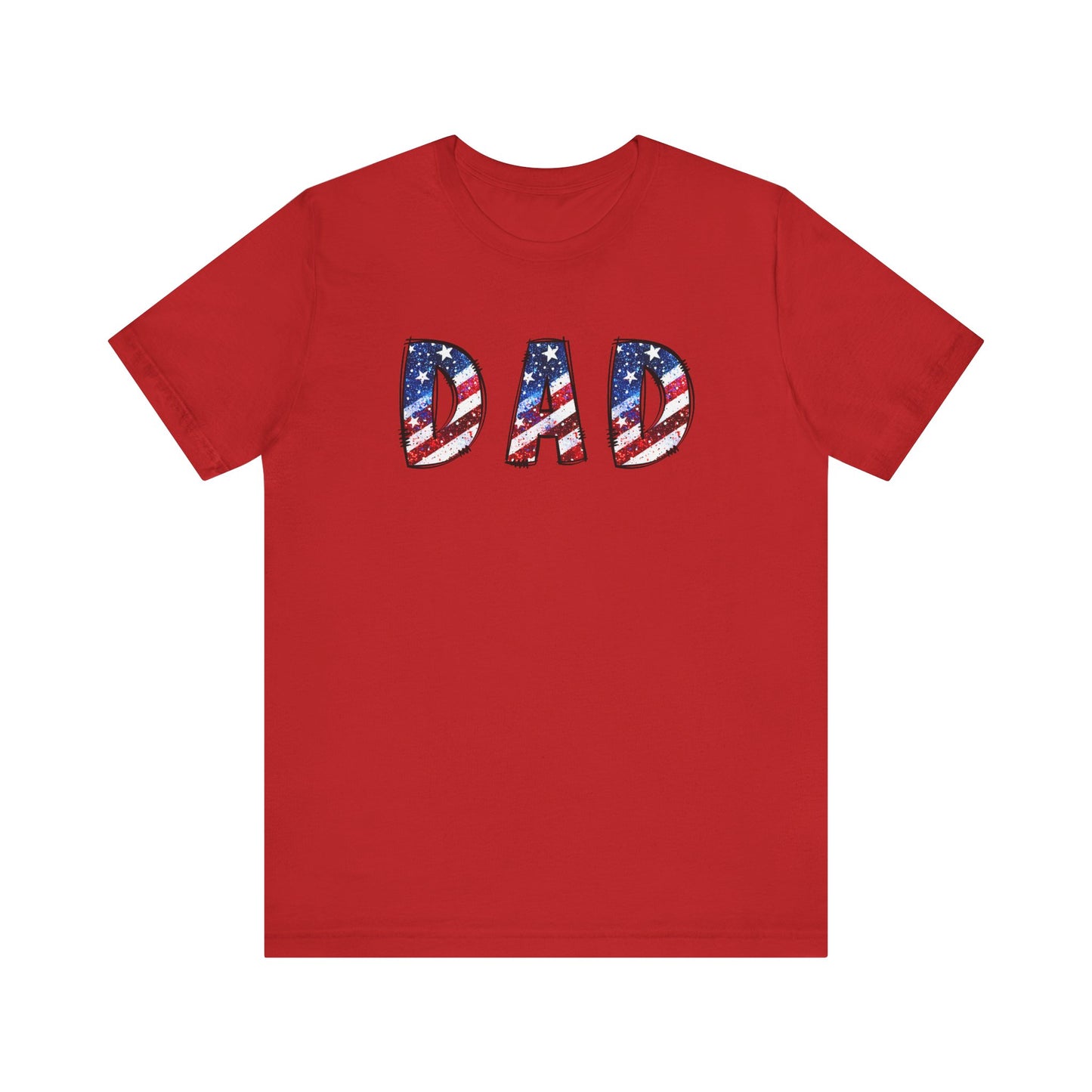 Patriotic Dad Tee - Perfect for Father's Day, July 4th Celebrations, Gift for Dads, American Flag Shirt