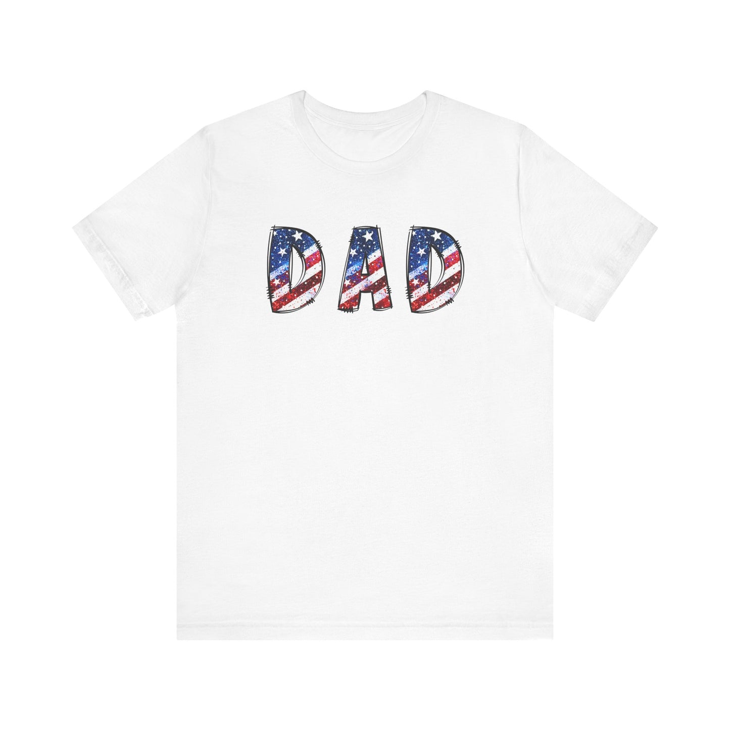 Patriotic Dad Tee - Perfect for Father's Day, July 4th Celebrations, Gift for Dads, American Flag Shirt