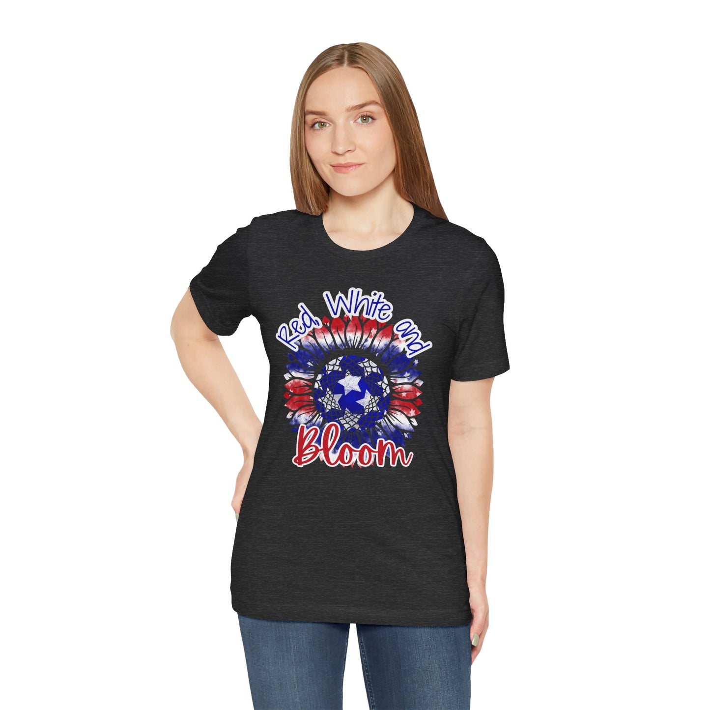 Red, White and Bloom β Patriotic Sunflower T-Shirt