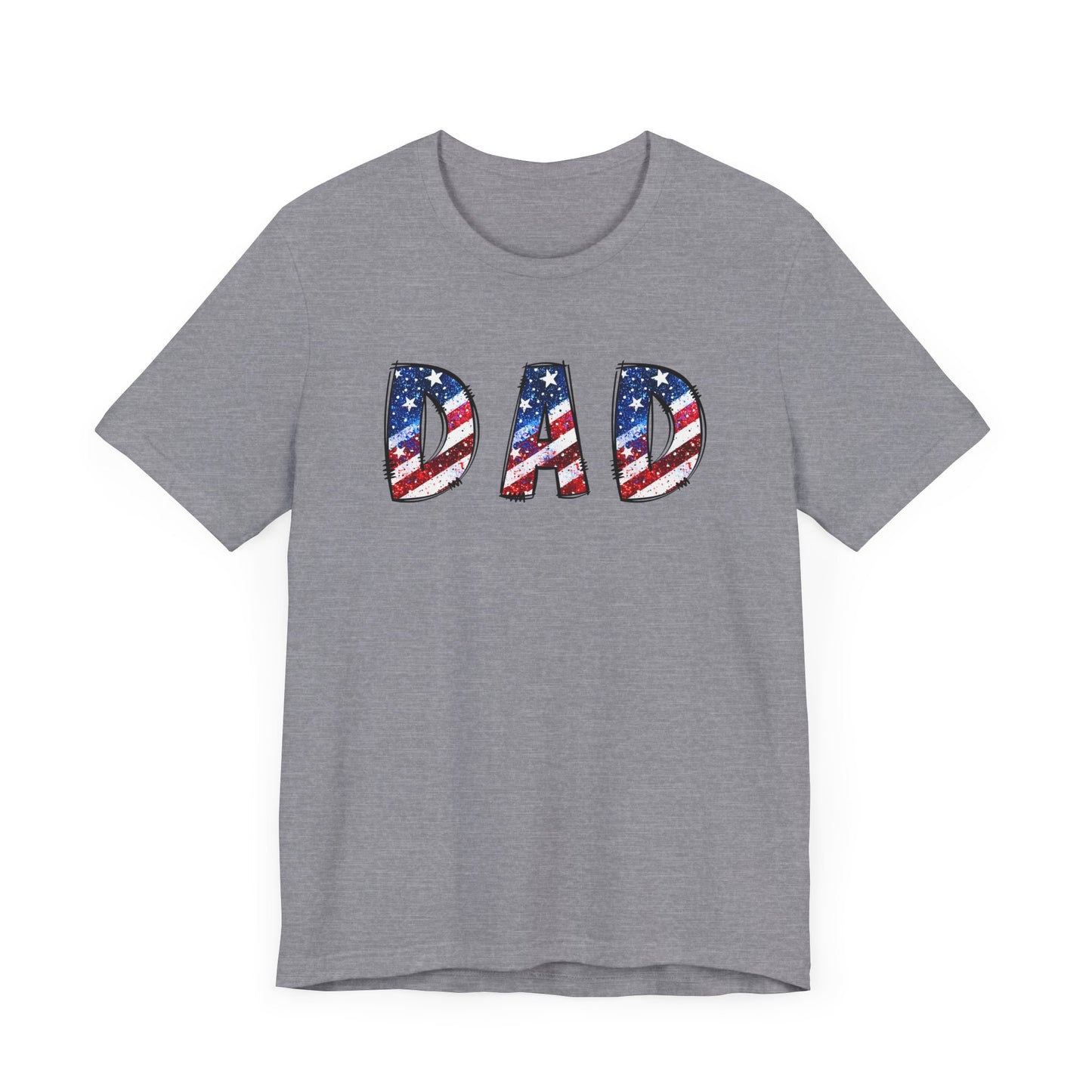 Patriotic Dad Tee - Perfect for Father's Day, July 4th Celebrations, Gift for Dads, American Flag Shirt