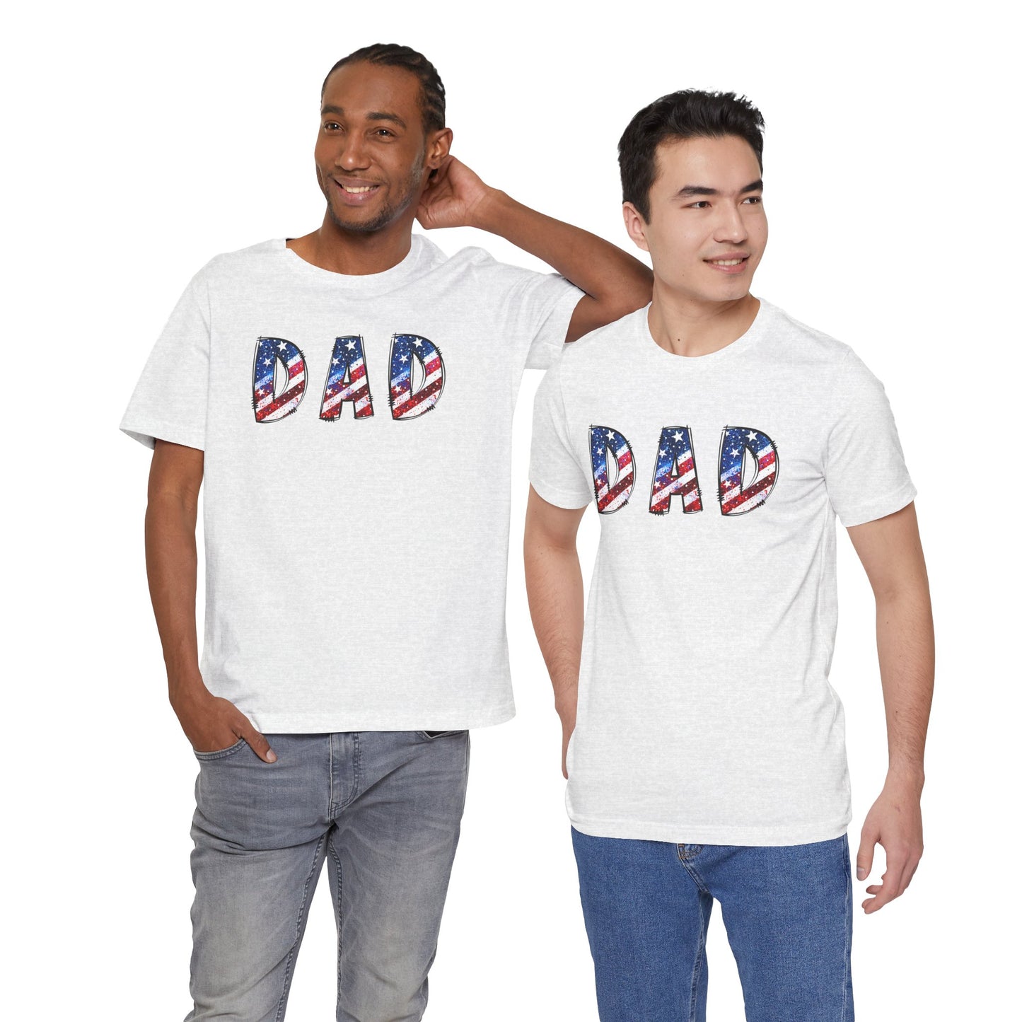 Patriotic Dad Tee - Perfect for Father's Day, July 4th Celebrations, Gift for Dads, American Flag Shirt