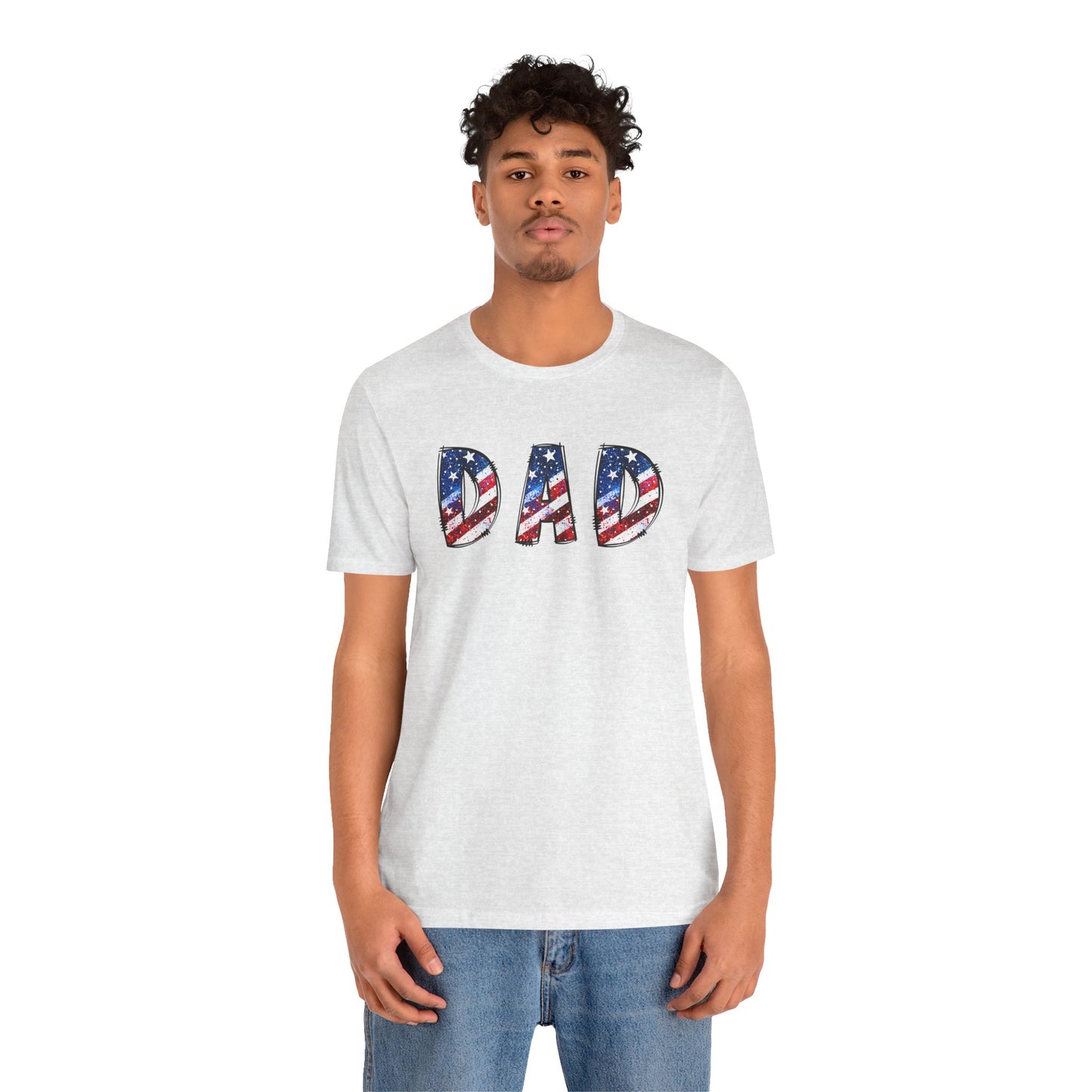 Patriotic Dad Tee - Perfect for Father's Day, July 4th Celebrations, Gift for Dads, American Flag Shirt