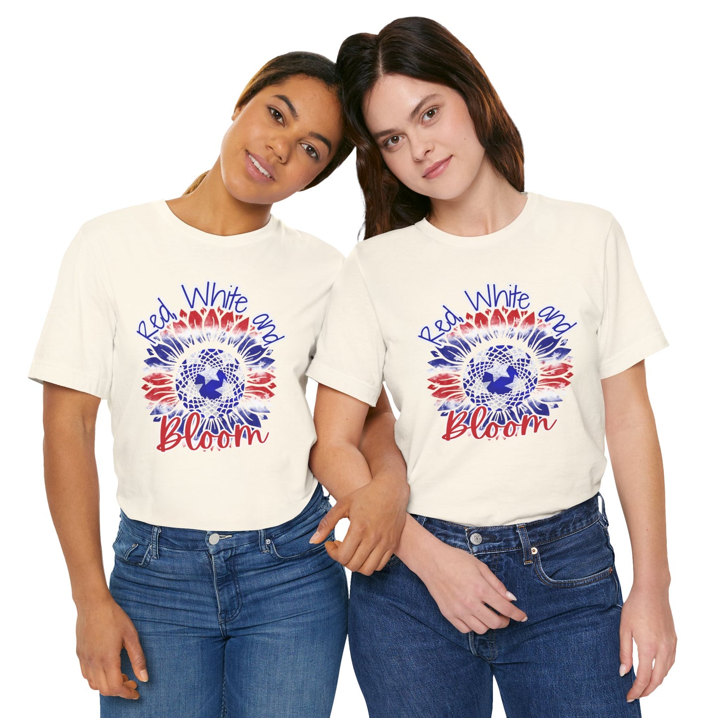 Red, White and Bloom β Patriotic Sunflower T-Shirt