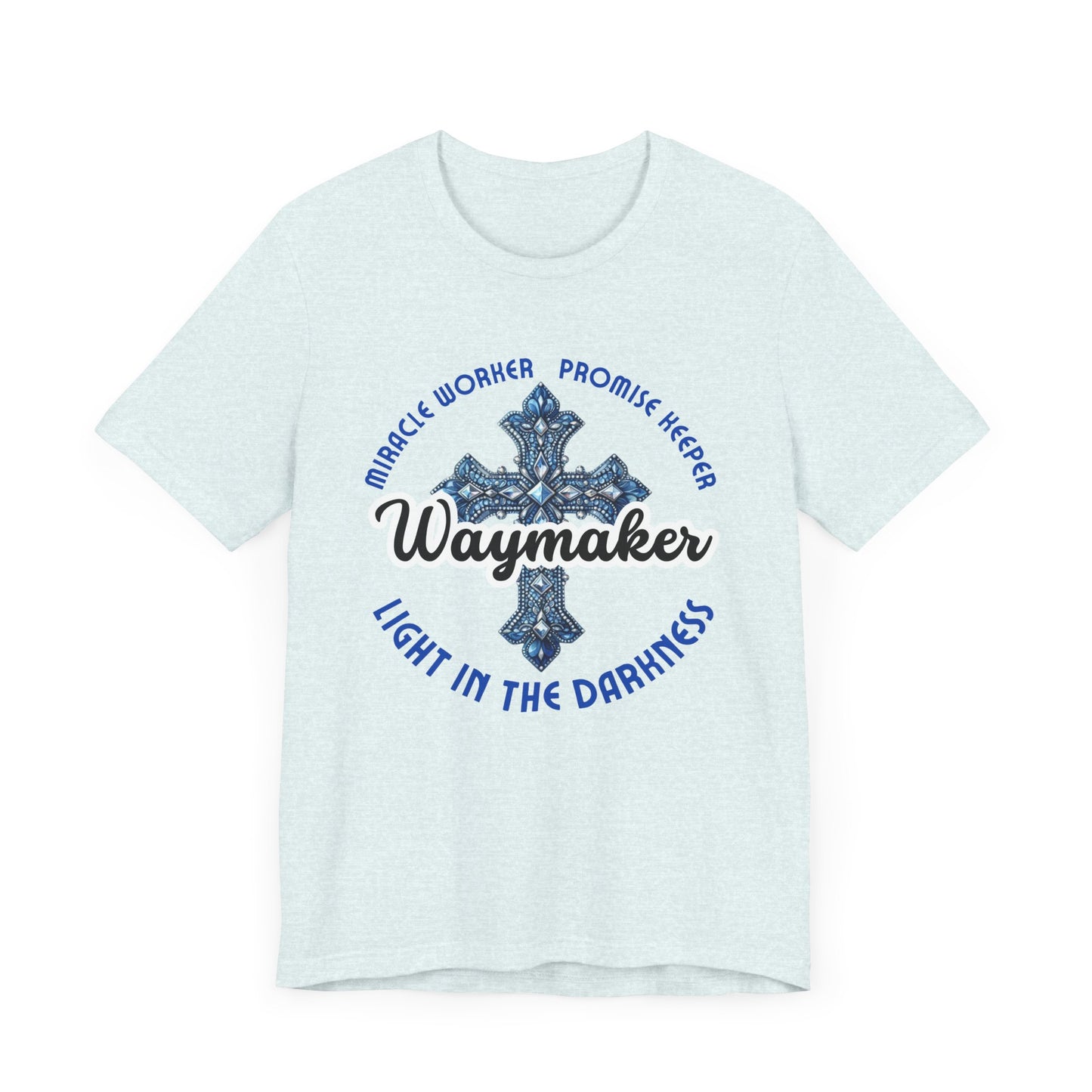 Waymaker – Christian Worship T-Shirt with Jeweled Cross