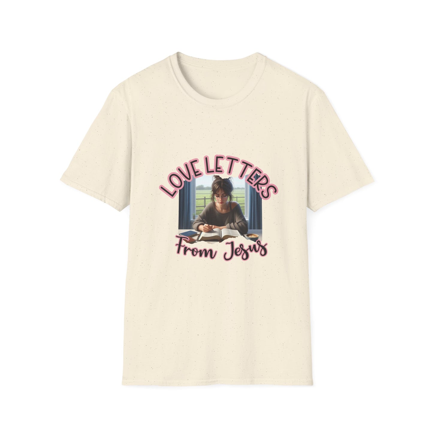Inspirational Love Letters T-Shirt, Christian Tee, Faith-Based Clothing, Gift for Her, Religious Apparel, Church Outfit