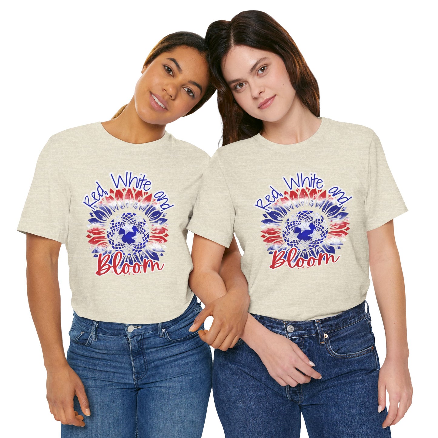 Red, White and Bloom β Patriotic Sunflower T-Shirt