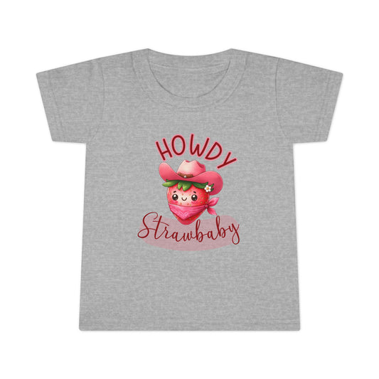 Kids T-Shirt Howdy Strawbaby – Kids Cowgirl Strawberry T-Shirt
