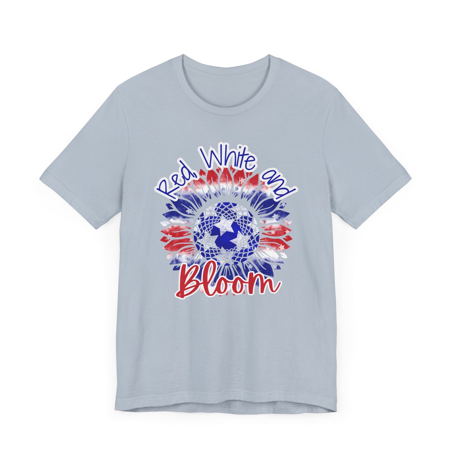 Red, White and Bloom β Patriotic Sunflower T-Shirt