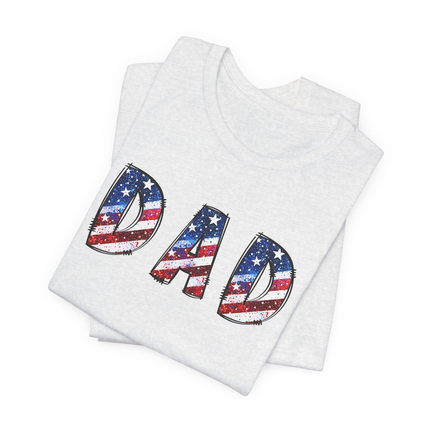 Patriotic Dad Tee - Perfect for Father's Day, July 4th Celebrations, Gift for Dads, American Flag Shirt