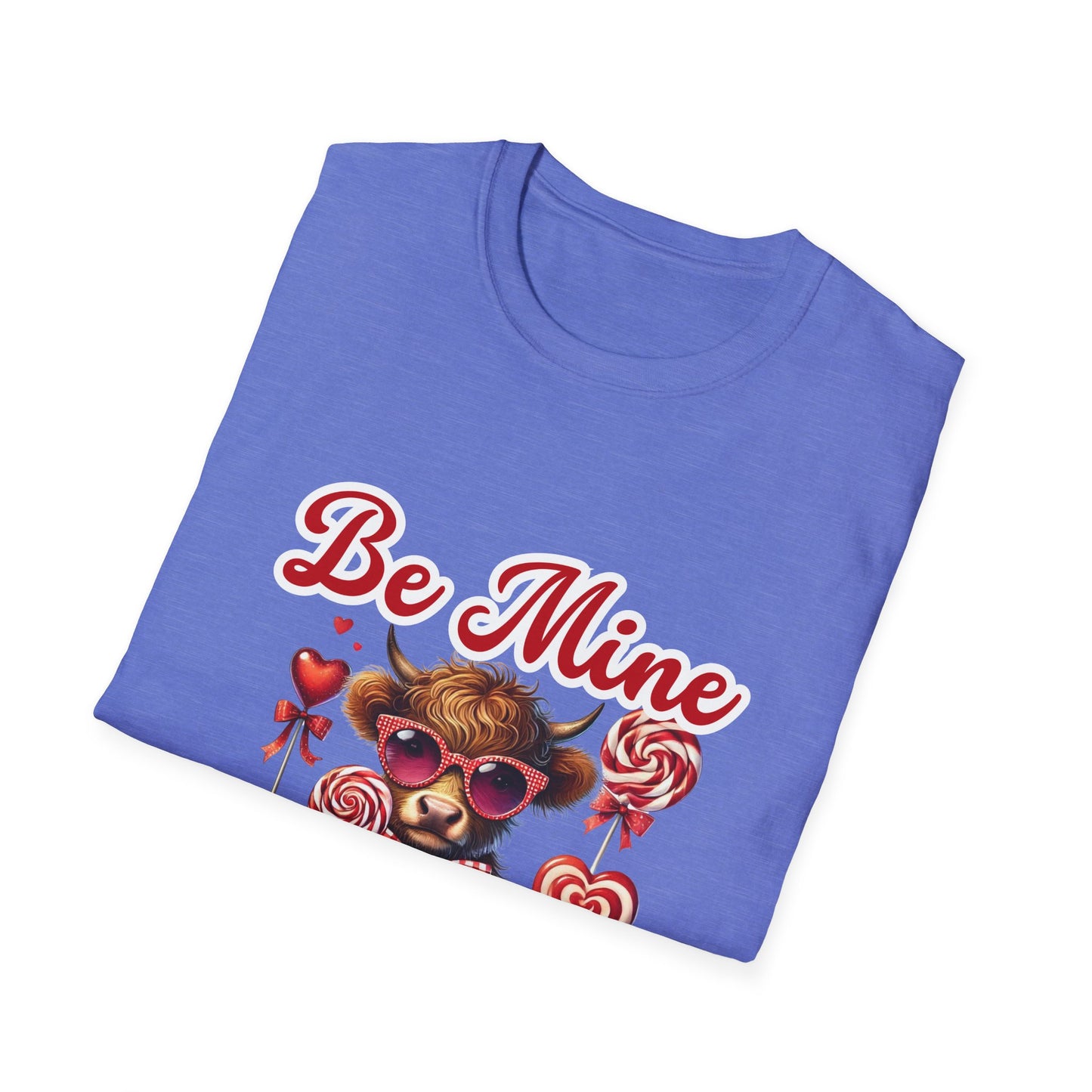 Highland Cow Valentine Be Mine Unisex T-Shirt