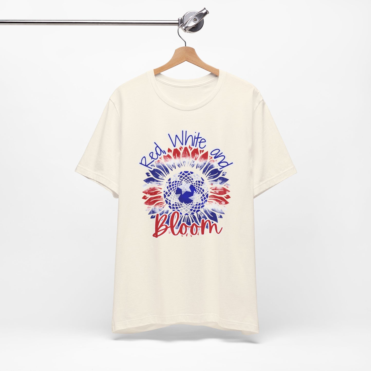 Red, White and Bloom β Patriotic Sunflower T-Shirt