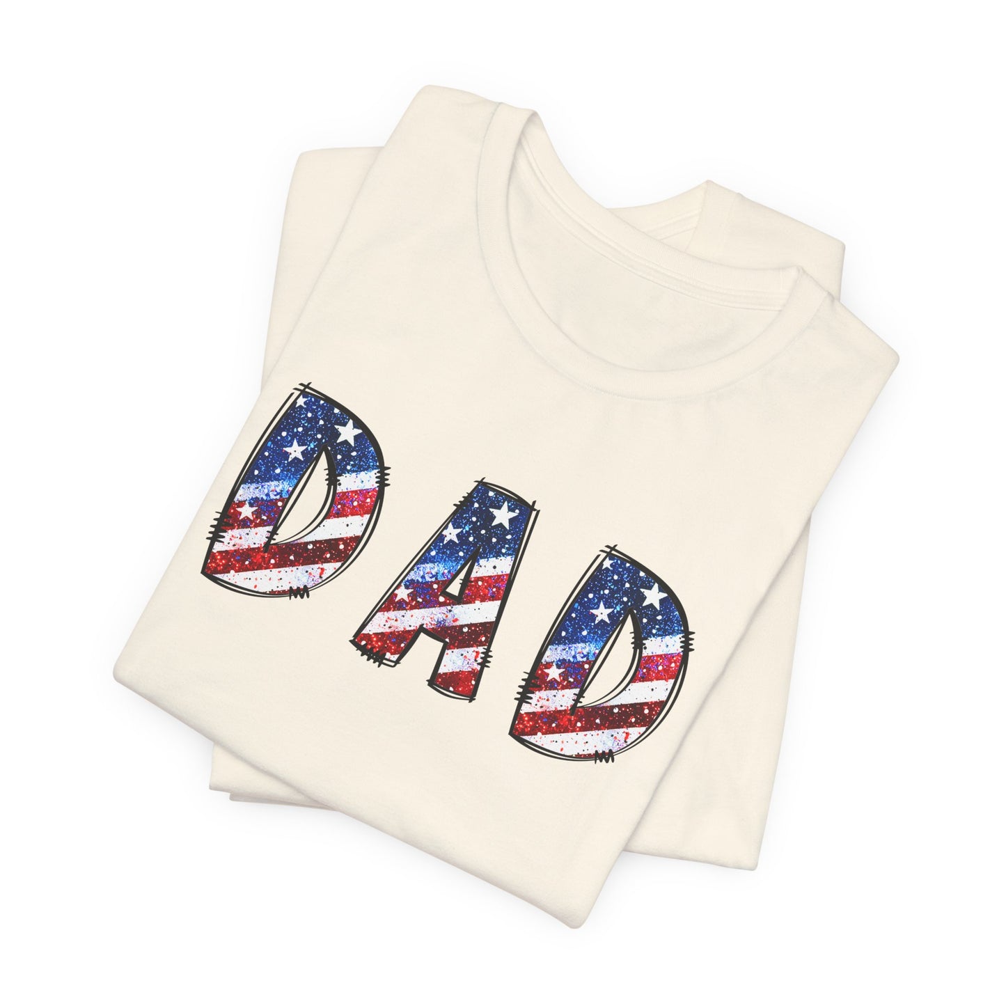 Patriotic Dad Tee - Perfect for Father's Day, July 4th Celebrations, Gift for Dads, American Flag Shirt