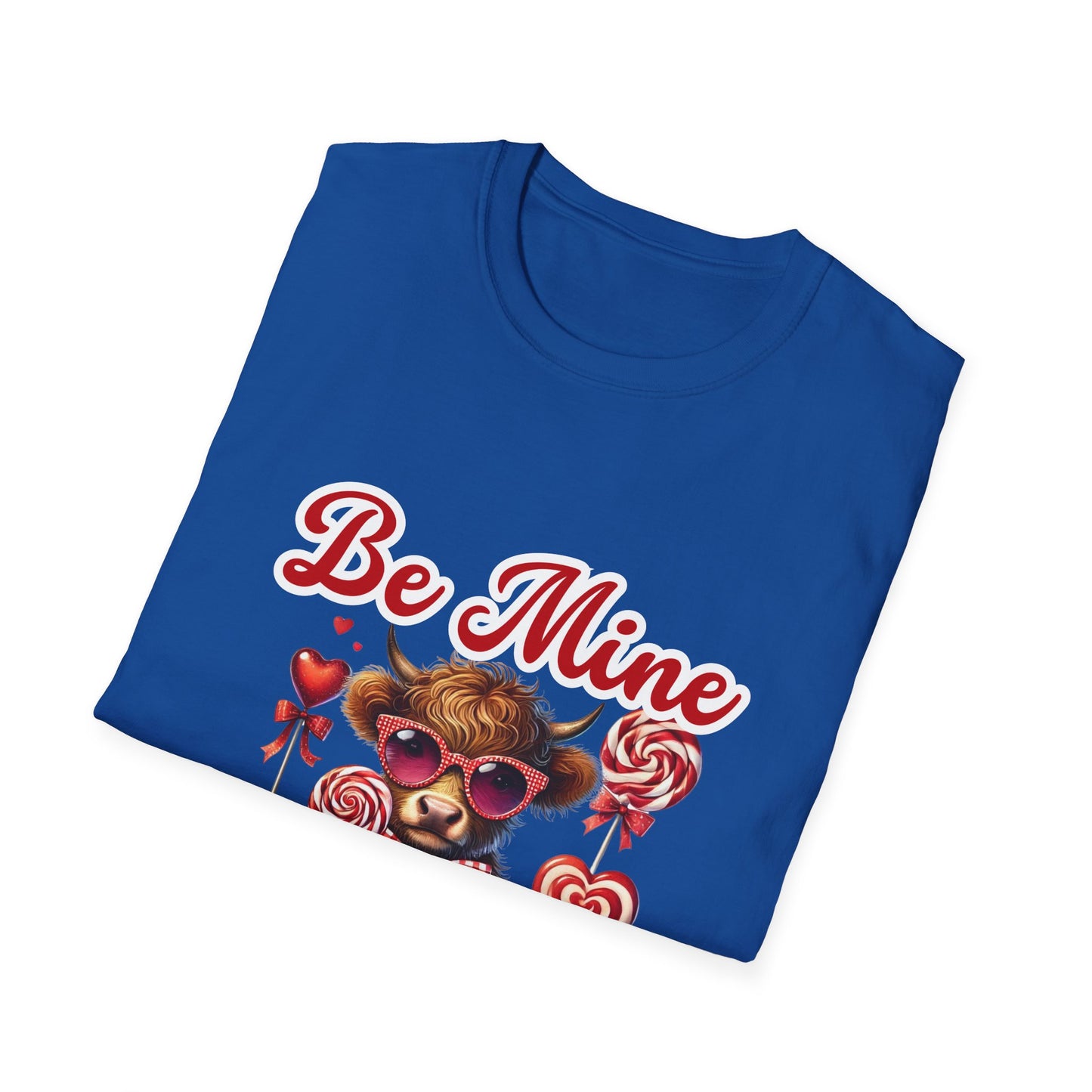 Highland Cow Valentine Be Mine Unisex T-Shirt