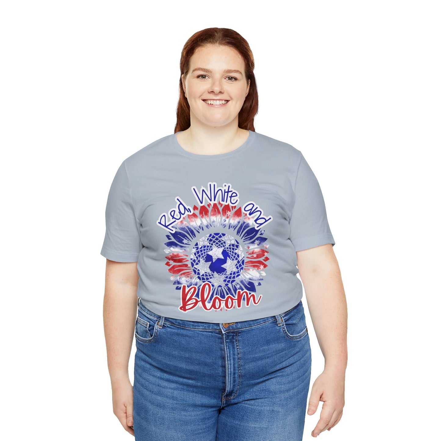 Red, White and Bloom β Patriotic Sunflower T-Shirt