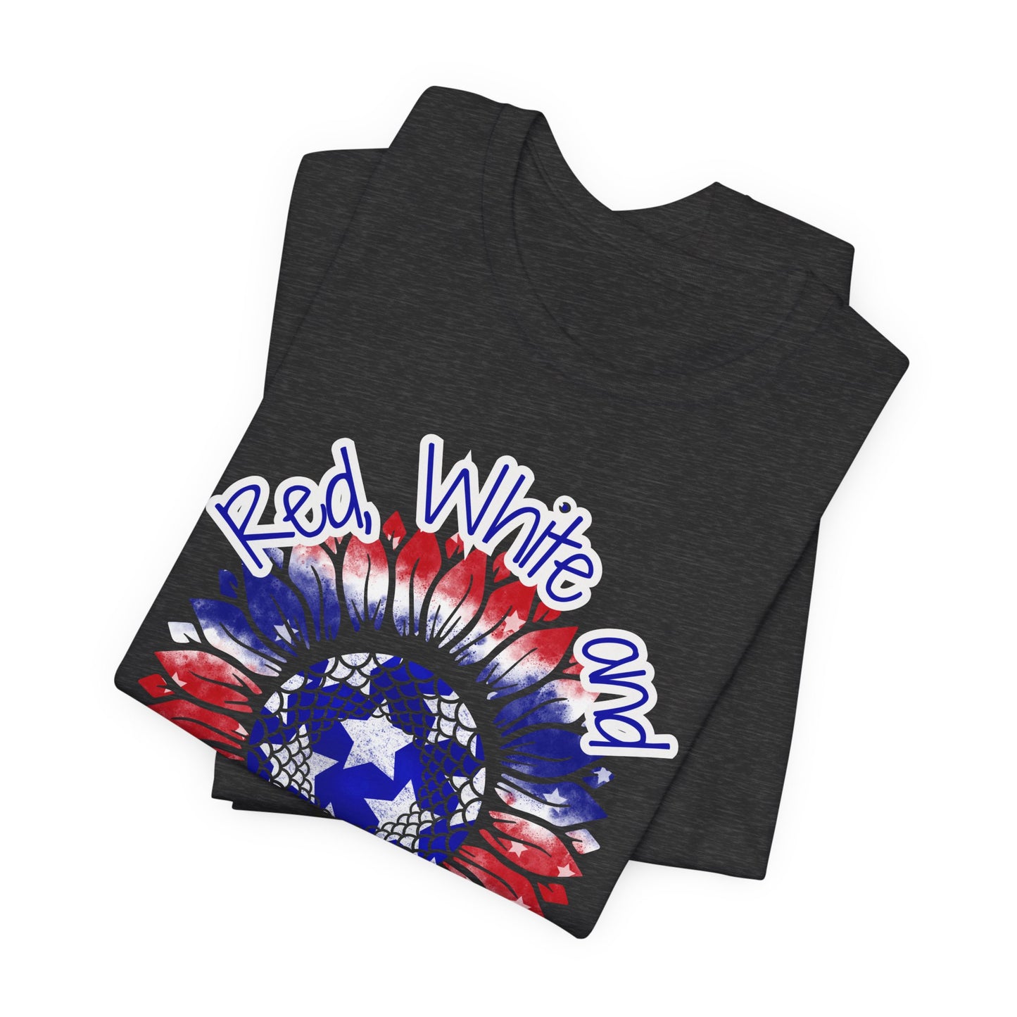 Red, White and Bloom β Patriotic Sunflower T-Shirt