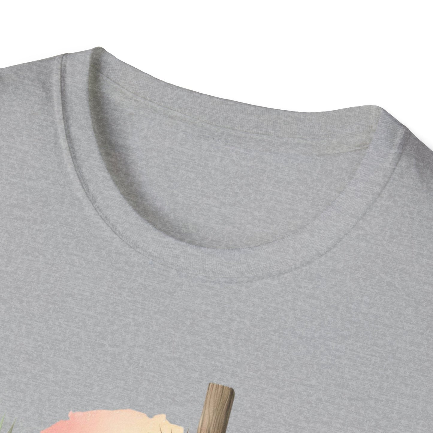 Unisex Softstyle T-Shirt - 'He Is Risen' Easter Tee with Floral Elements