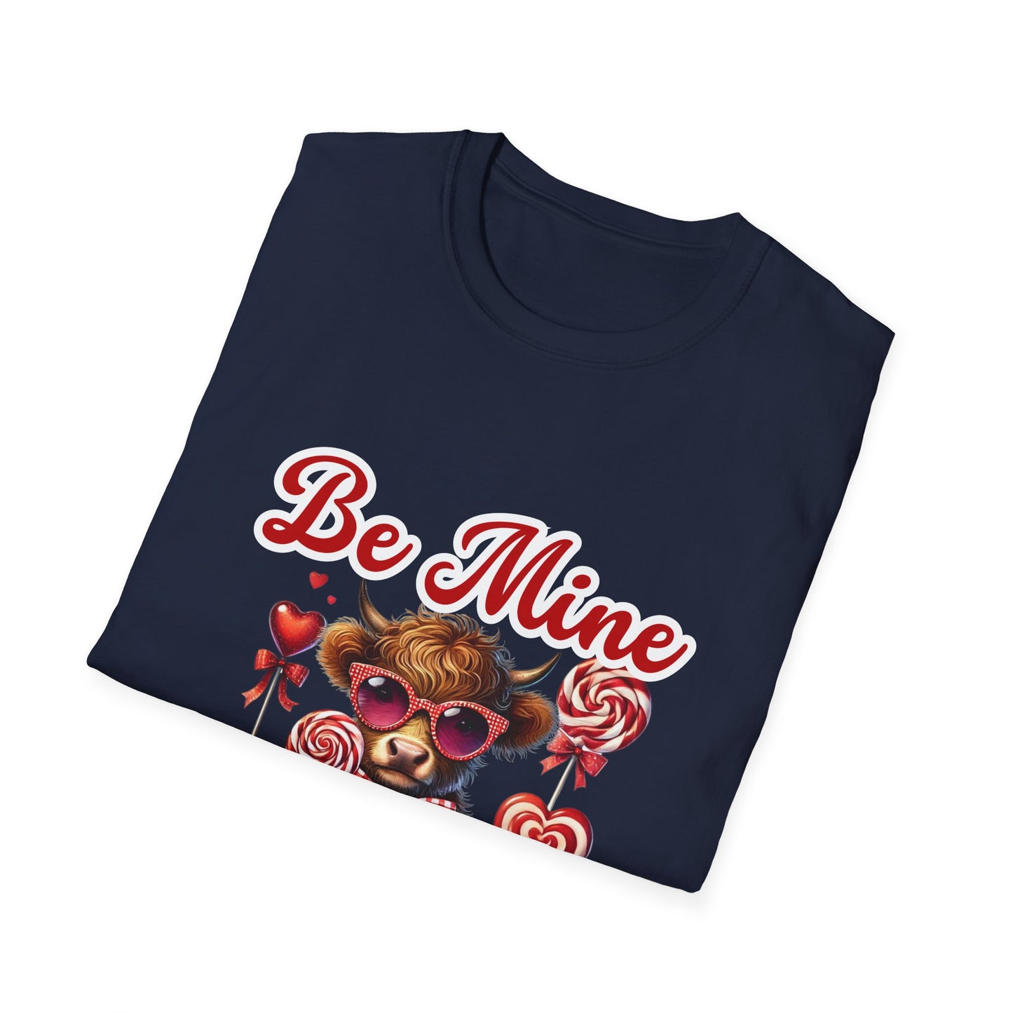 Highland Cow Valentine Be Mine Unisex T-Shirt