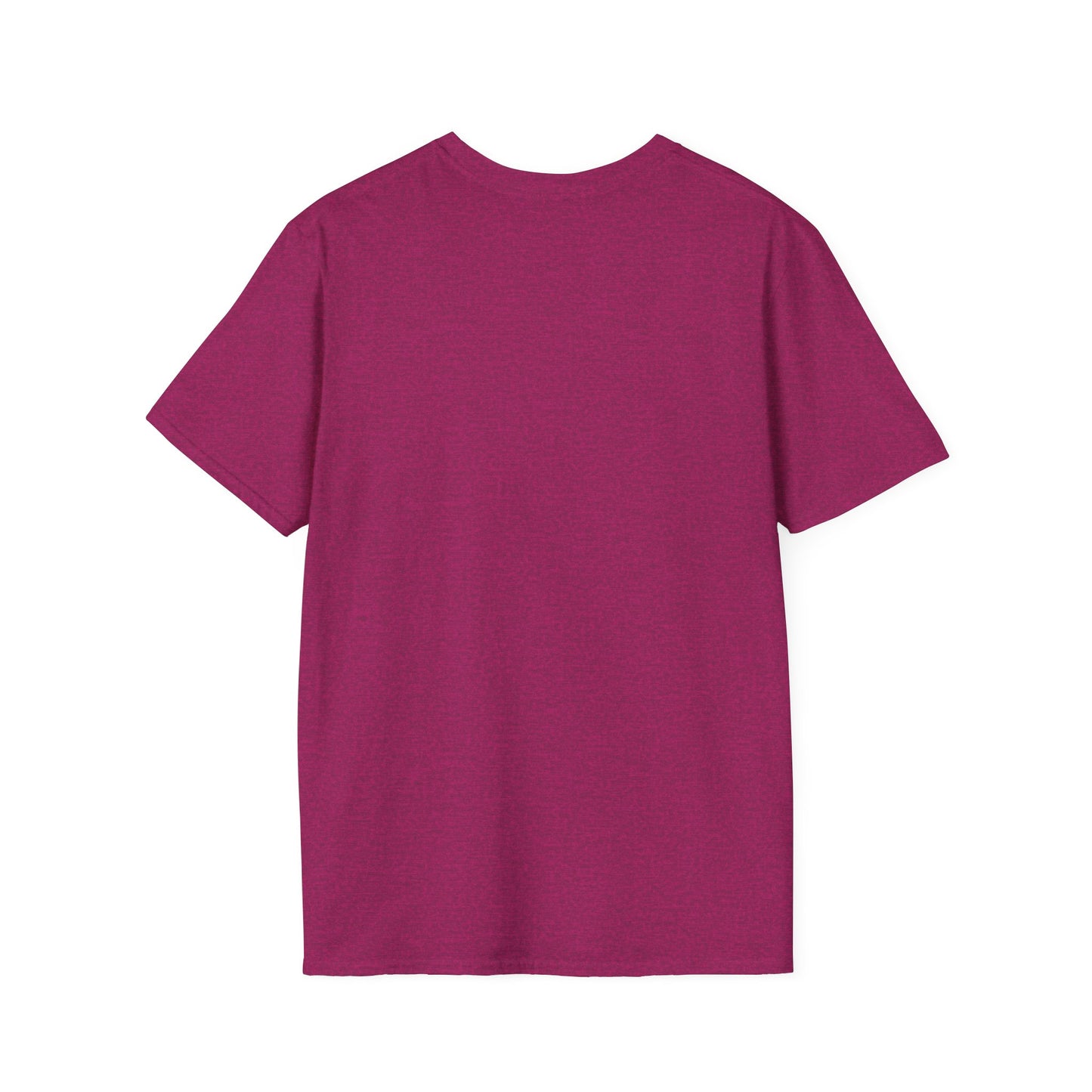 Happy Easter Unisex Softstyle T-Shirt - Cute Bunny Design - Pink lettering