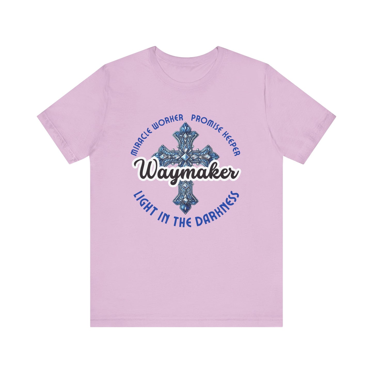 Waymaker – Christian Worship T-Shirt with Jeweled Cross