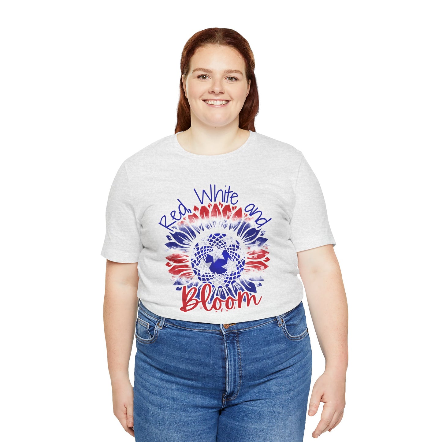 Red, White and Bloom β Patriotic Sunflower T-Shirt