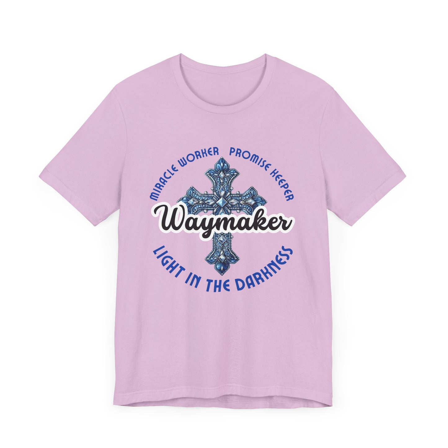 Waymaker – Christian Worship T-Shirt with Jeweled Cross
