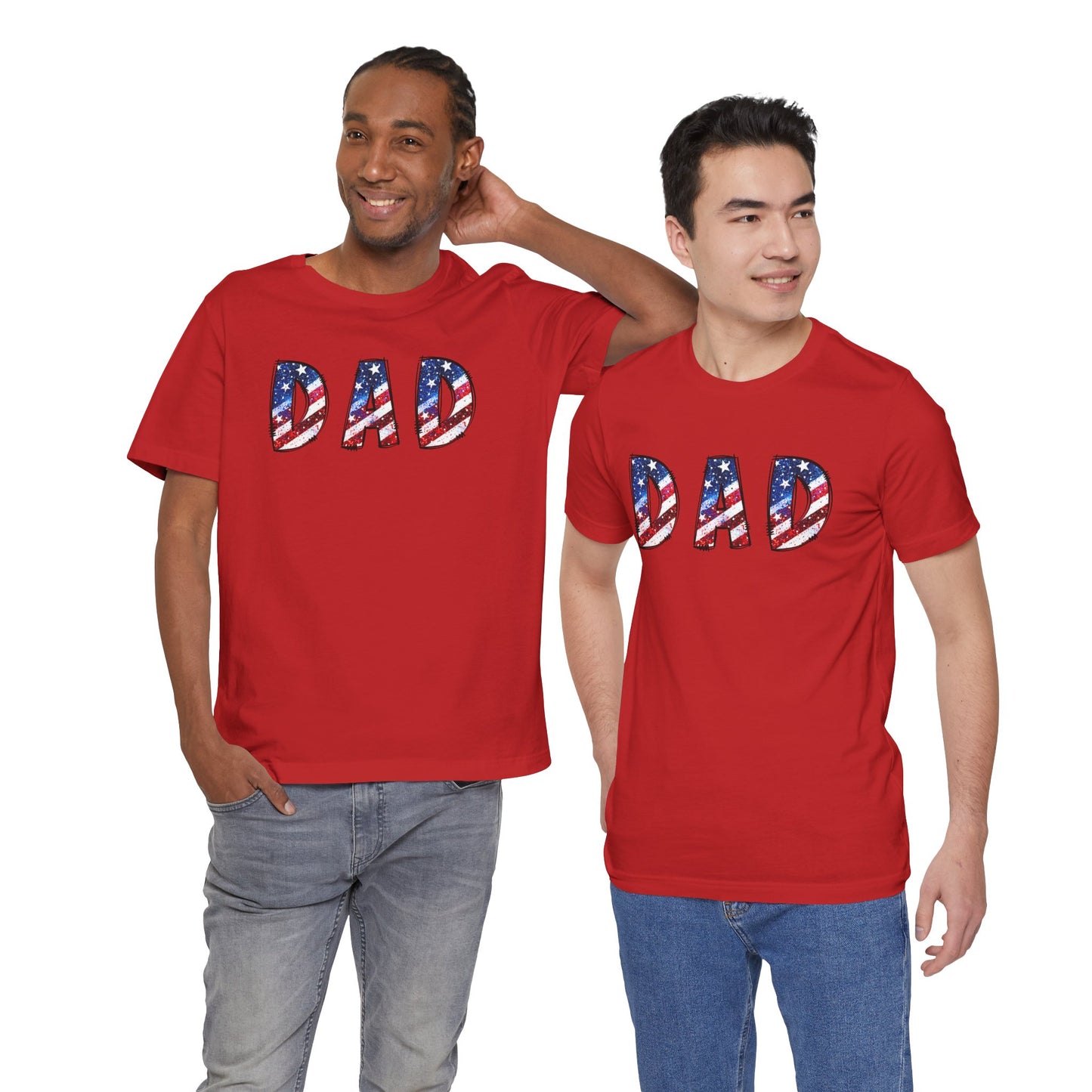 Patriotic Dad Tee - Perfect for Father's Day, July 4th Celebrations, Gift for Dads, American Flag Shirt