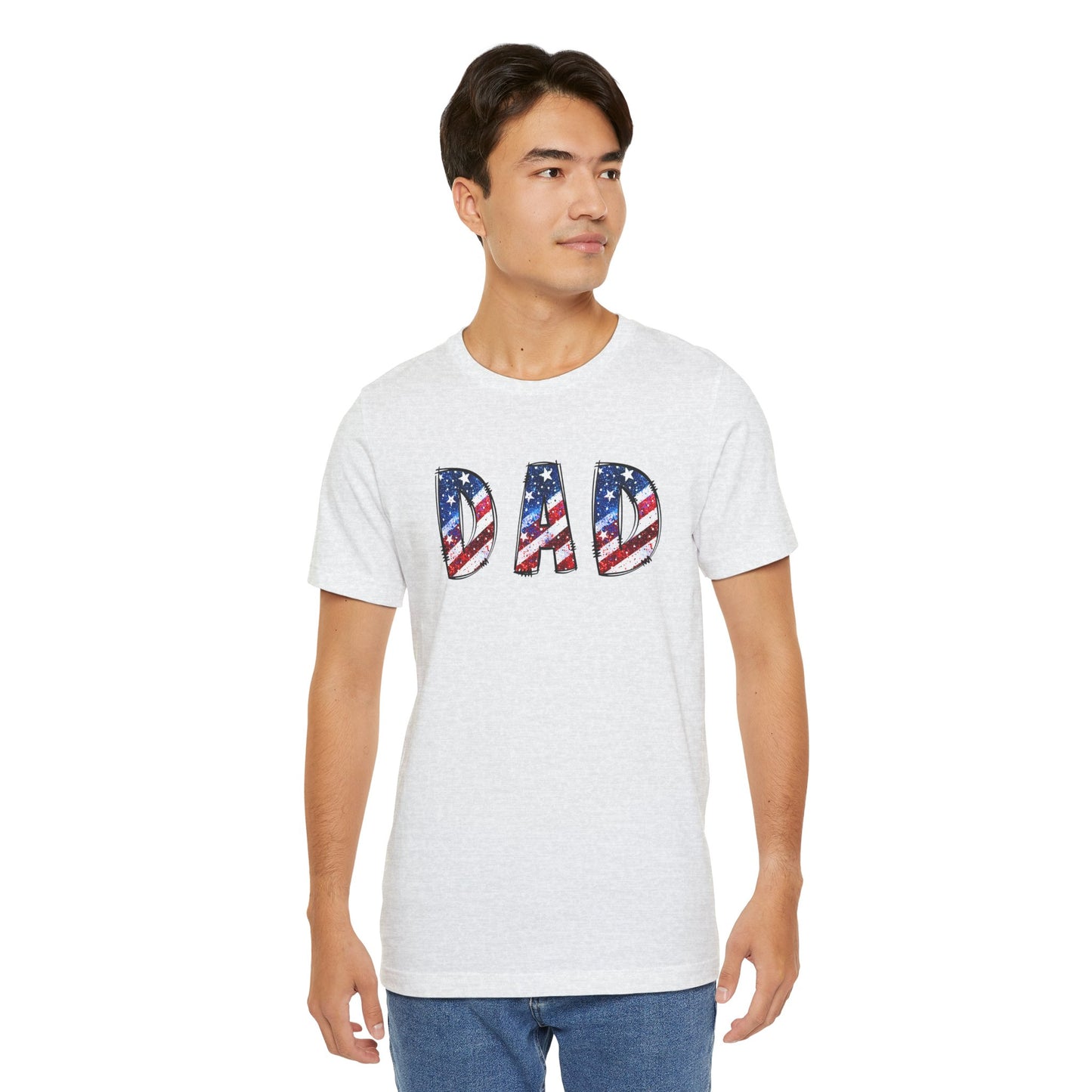 Patriotic Dad Tee - Perfect for Father's Day, July 4th Celebrations, Gift for Dads, American Flag Shirt