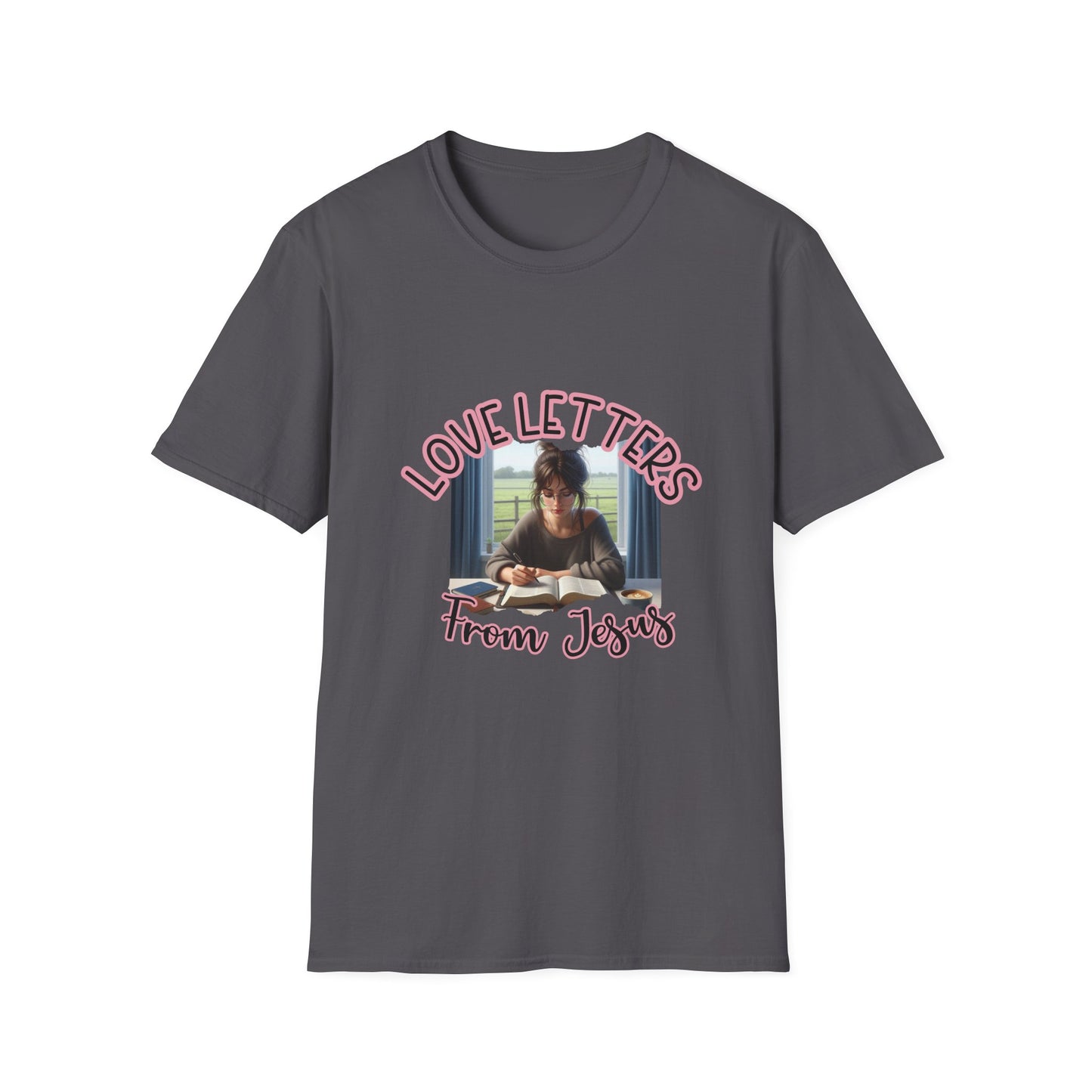 Inspirational Love Letters T-Shirt, Christian Tee, Faith-Based Clothing, Gift for Her, Religious Apparel, Church Outfit
