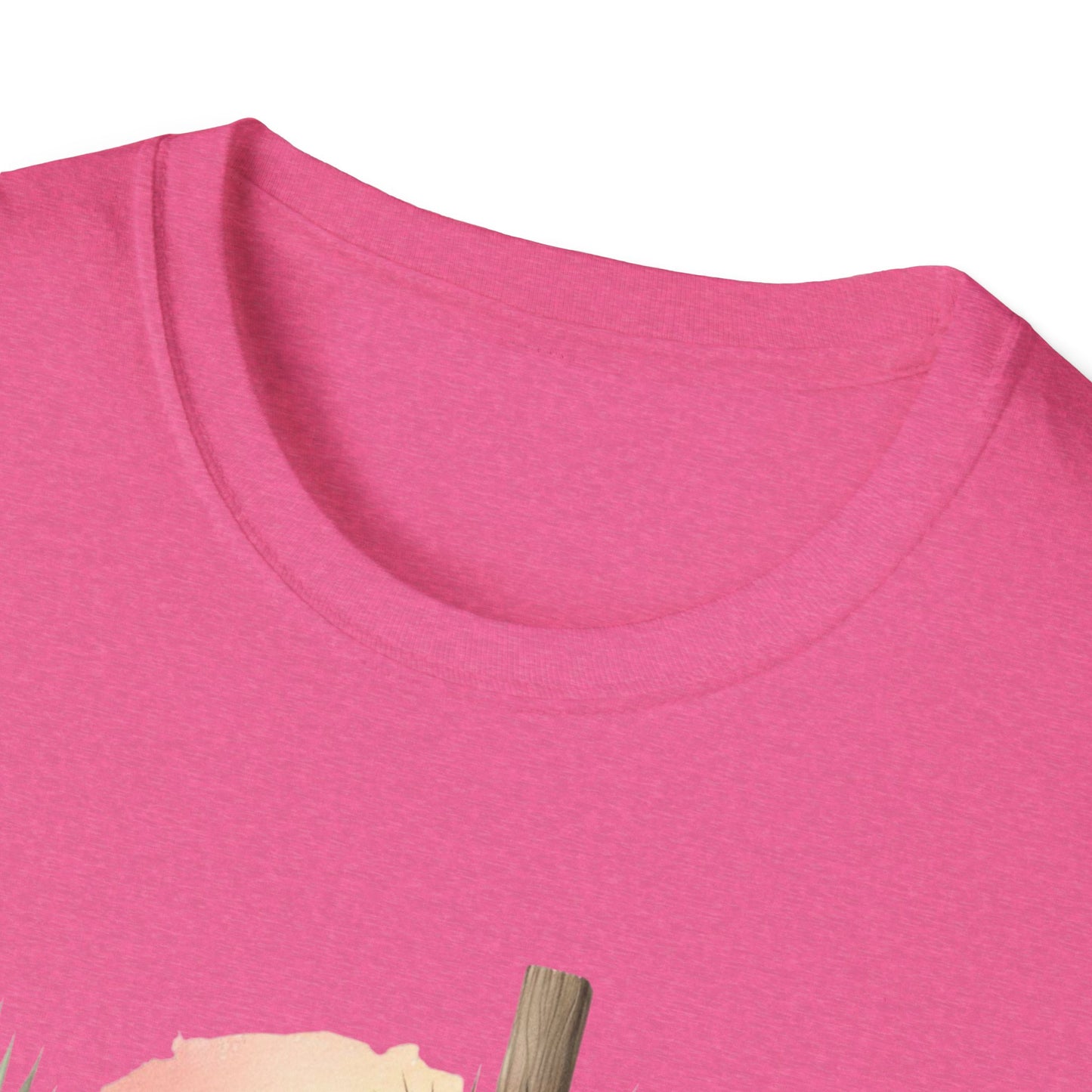 Unisex Softstyle T-Shirt - 'He Is Risen' Easter Tee with Floral Elements