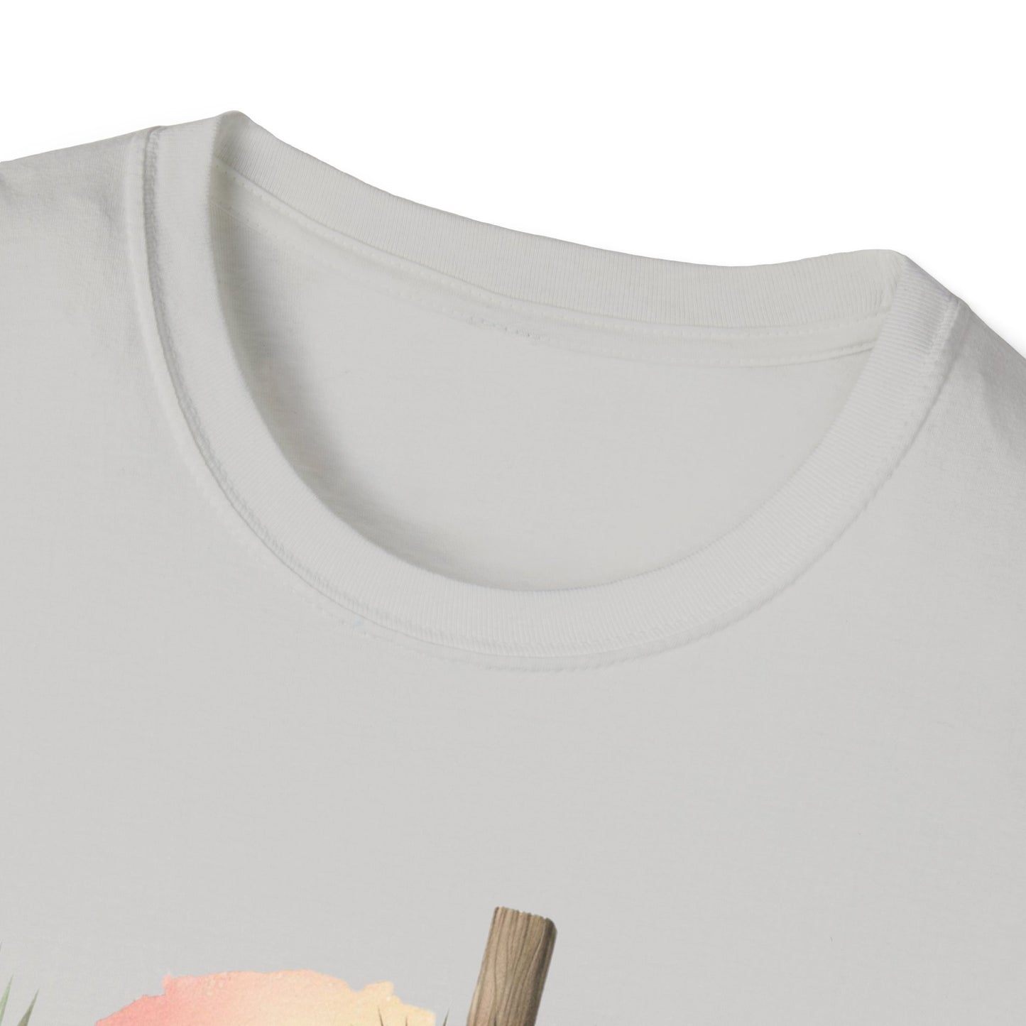 Unisex Softstyle T-Shirt - 'He Is Risen' Easter Tee with Floral Elements