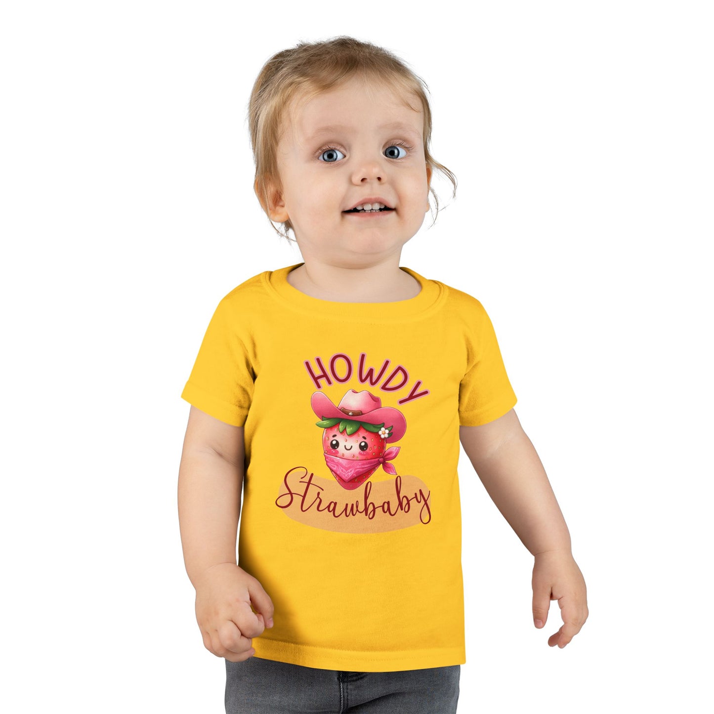 Kids T-Shirt Howdy Strawbaby – Kids Cowgirl Strawberry T-Shirt