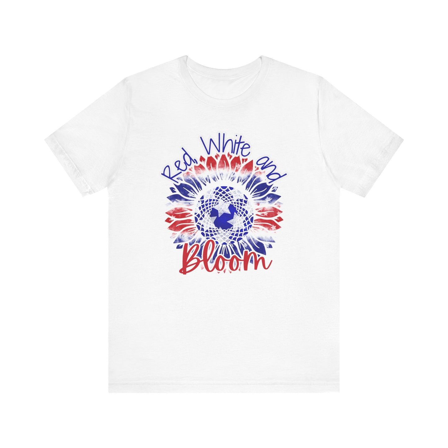 Red, White and Bloom β Patriotic Sunflower T-Shirt