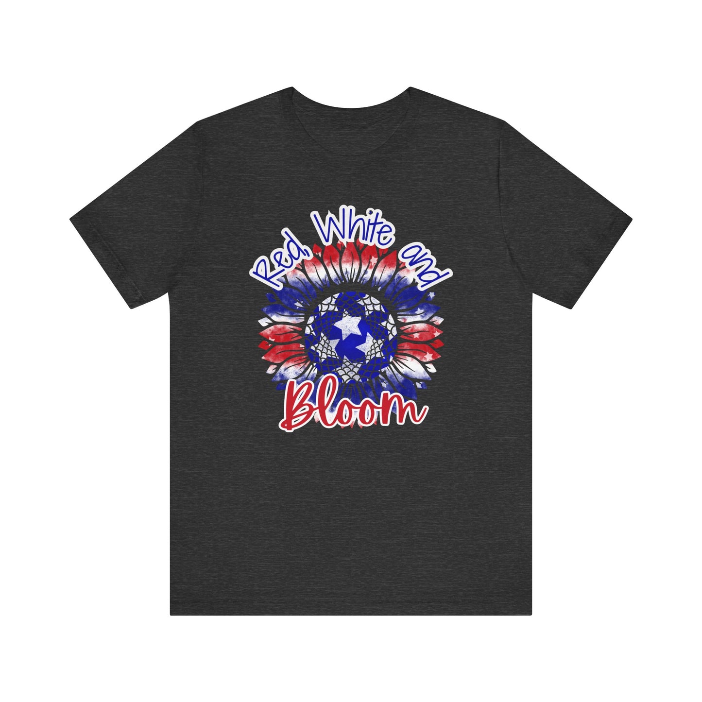 Red, White and Bloom β Patriotic Sunflower T-Shirt