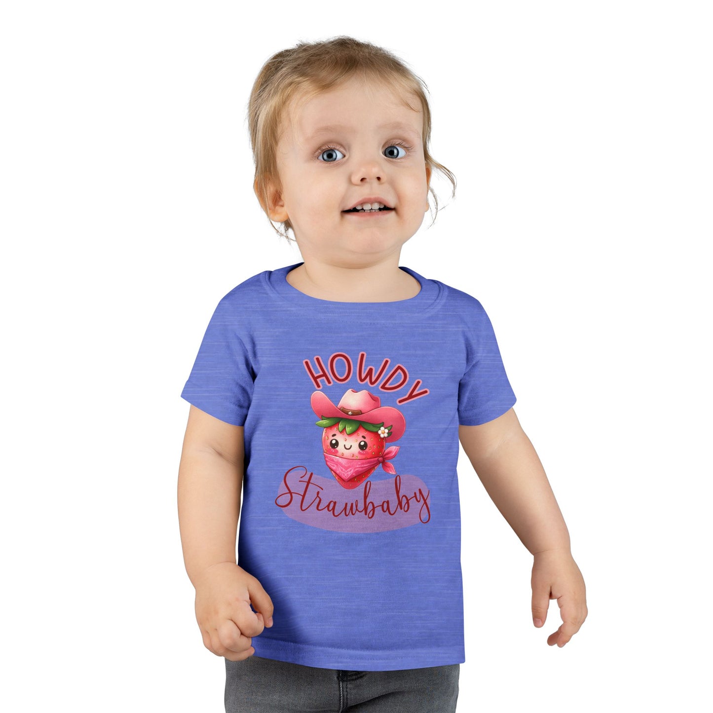 Kids T-Shirt Howdy Strawbaby – Kids Cowgirl Strawberry T-Shirt