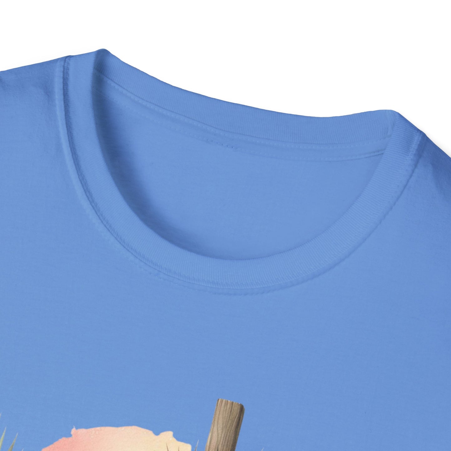 Unisex Softstyle T-Shirt - 'He Is Risen' Easter Tee with Floral Elements
