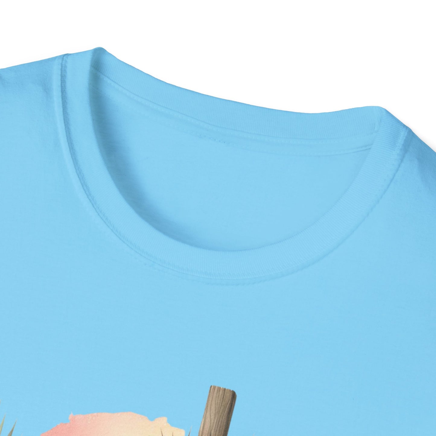 Unisex Softstyle T-Shirt - 'He Is Risen' Easter Tee with Floral Elements