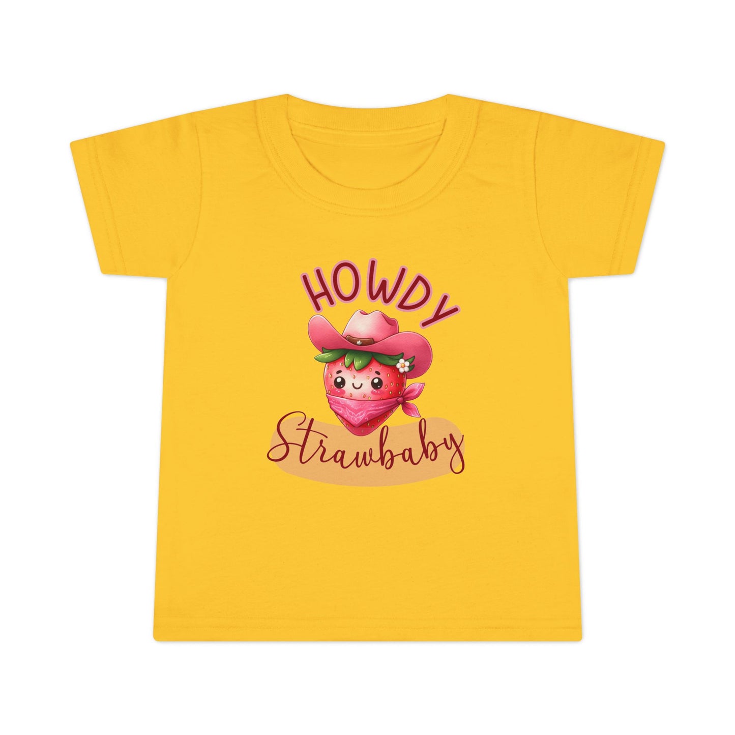 Kids T-Shirt Howdy Strawbaby – Kids Cowgirl Strawberry T-Shirt