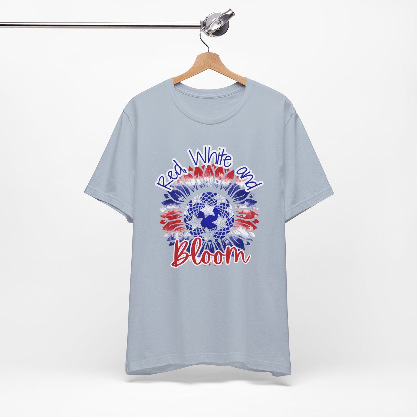 Red, White and Bloom – Patriotic Sunflower T-Shirt