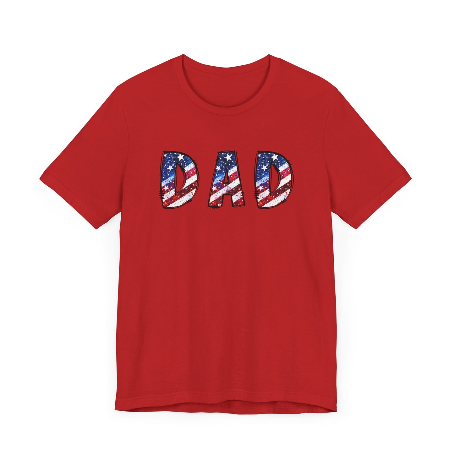 Patriotic Dad Tee - Perfect for Father's Day, July 4th Celebrations, Gift for Dads, American Flag Shirt