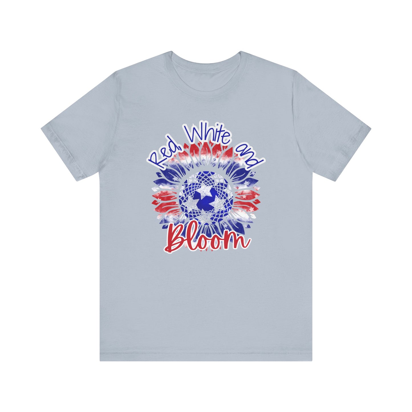 Red, White and Bloom – Patriotic Sunflower T-Shirt