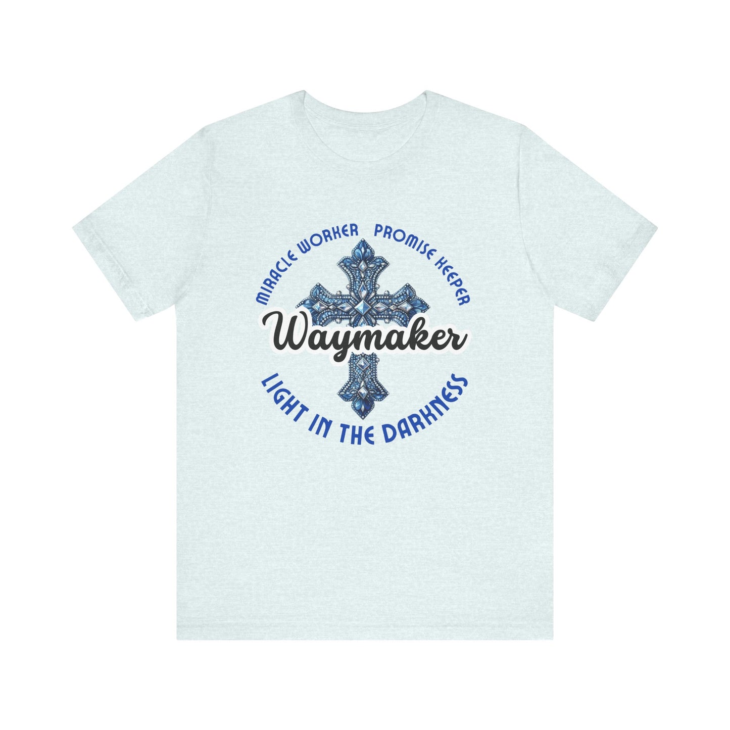 Waymaker – Christian Worship T-Shirt with Jeweled Cross