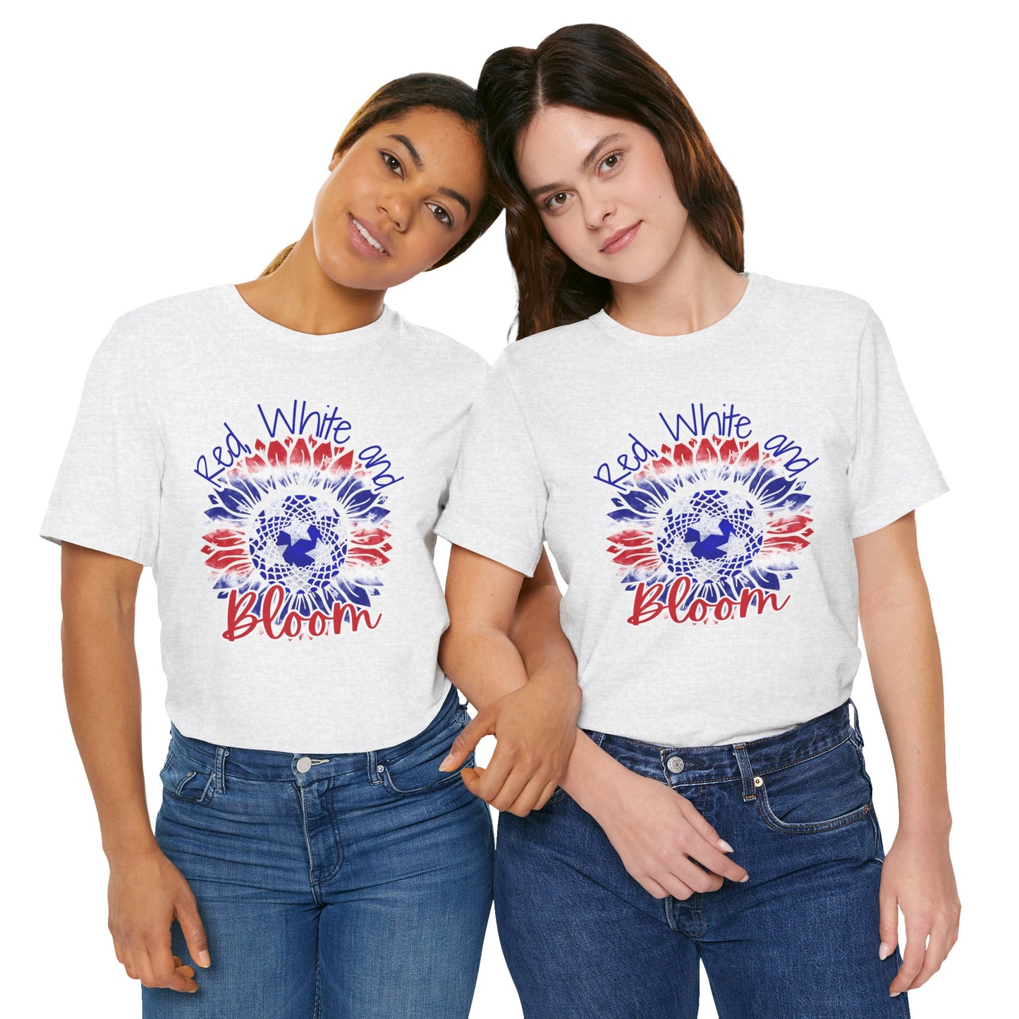 Red, White and Bloom – Patriotic Sunflower T-Shirt