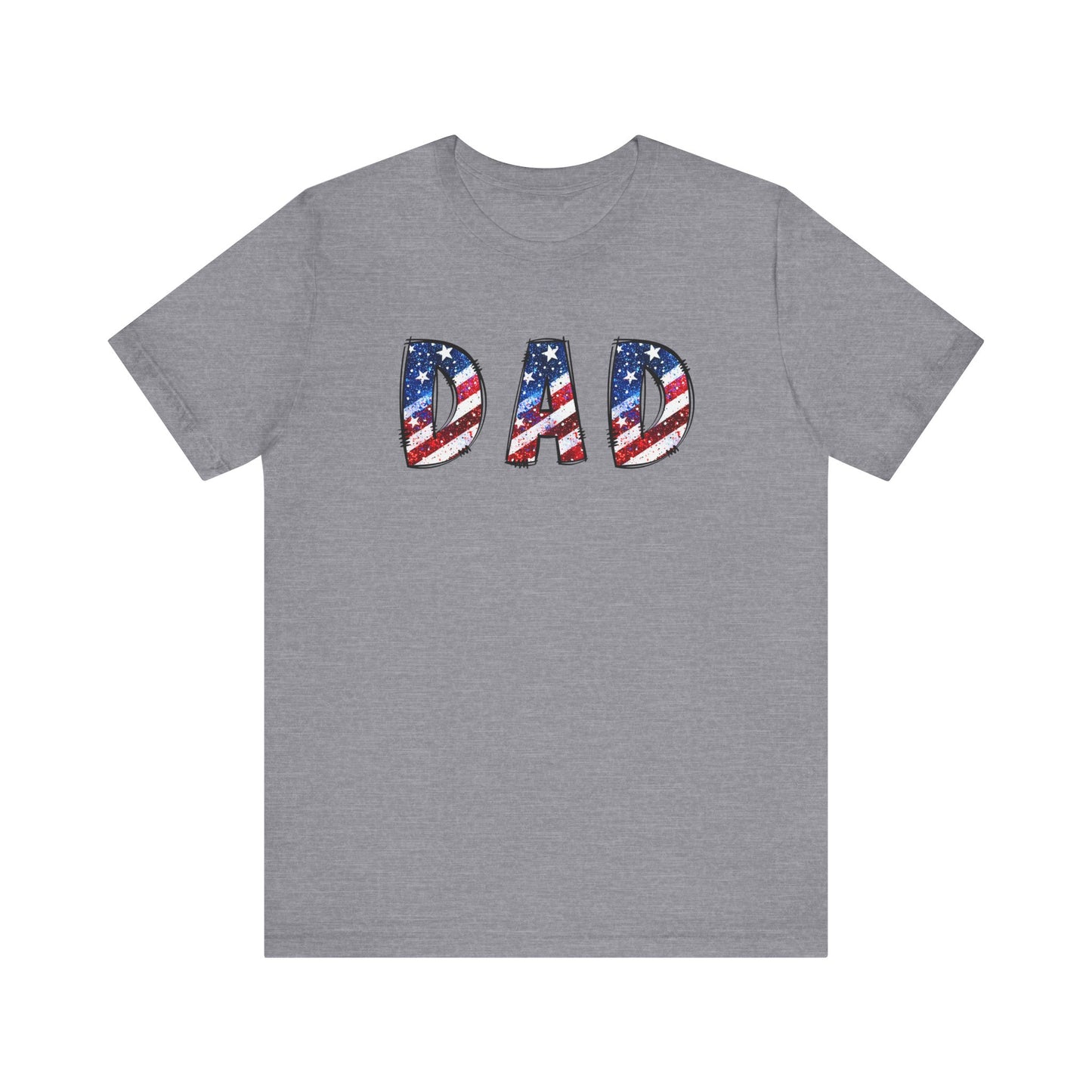 Patriotic Dad Tee - Perfect for Father's Day, July 4th Celebrations, Gift for Dads, American Flag Shirt