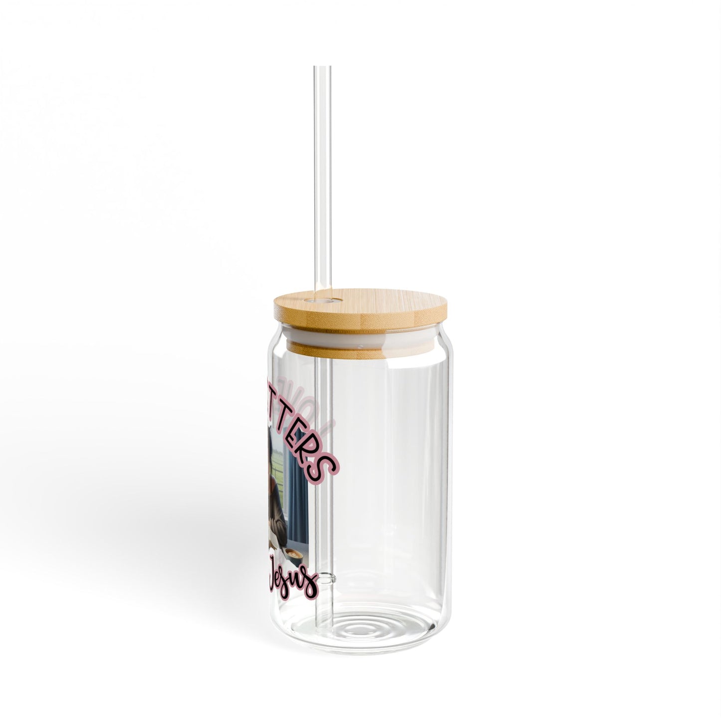 Love Letters from Jesus Sipper Glass | Inspirational Drinkware, Unique Gift, Christian Decor, Faith-Based Kitchenware
