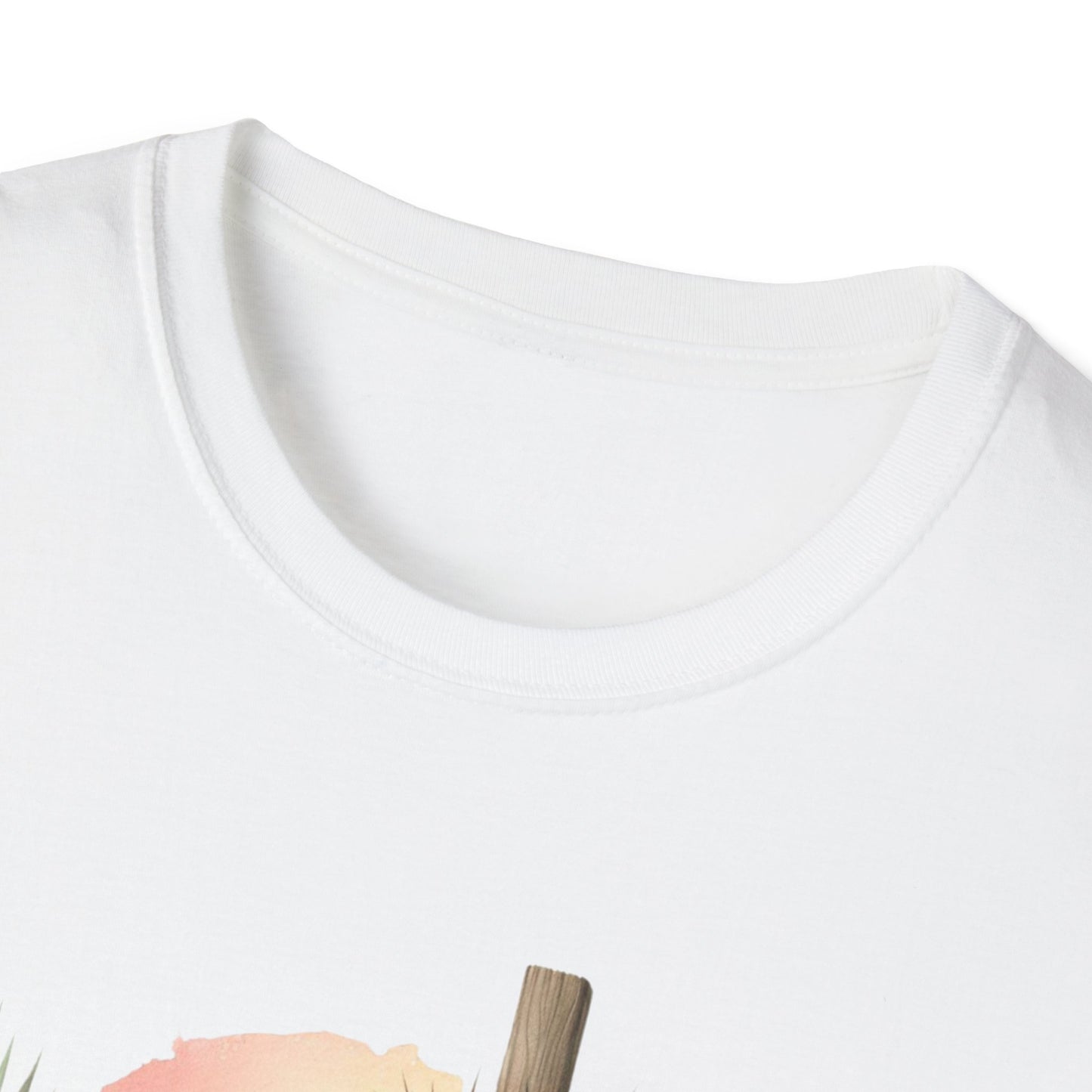 Unisex Softstyle T-Shirt - 'He Is Risen' Easter Tee with Floral Elements