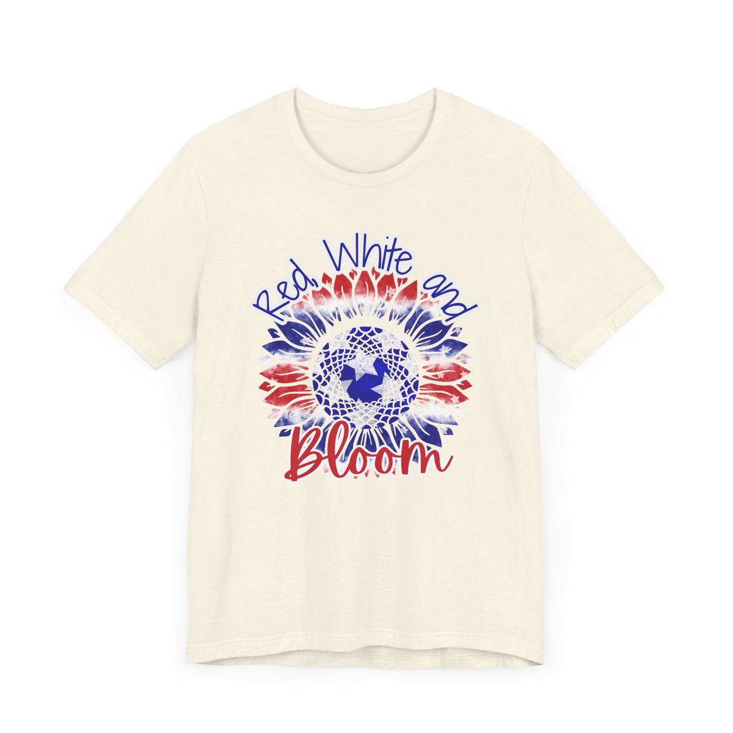 Red, White and Bloom – Patriotic Sunflower T-Shirt