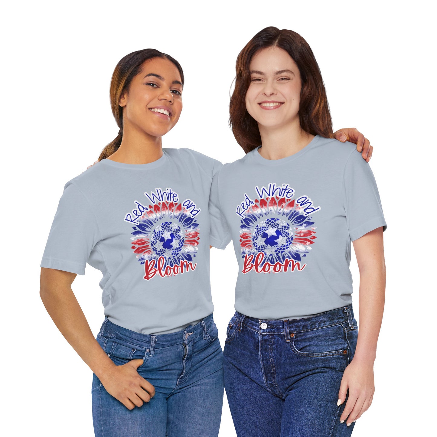 Red, White and Bloom – Patriotic Sunflower T-Shirt